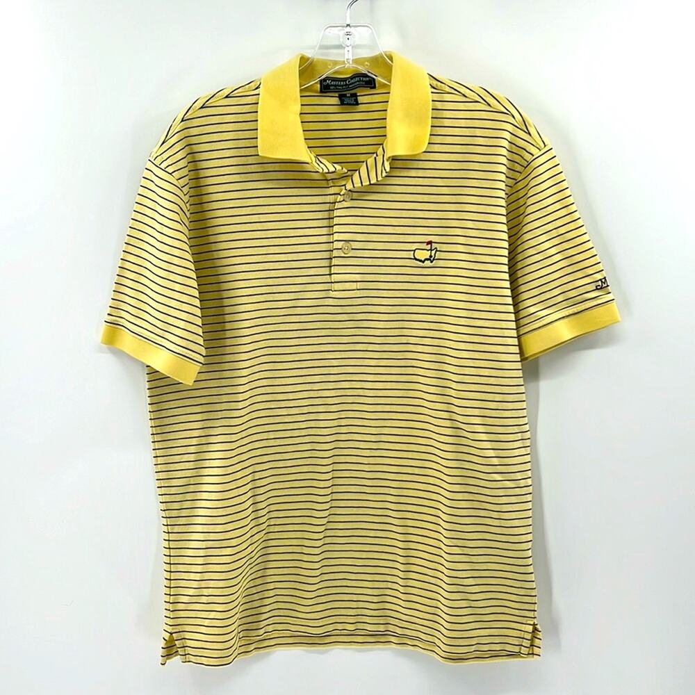 Masters Collection 60's Two-Ply Mercerized Polo - Yellow/Black - Medium